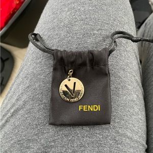 Fendi initial V pendant